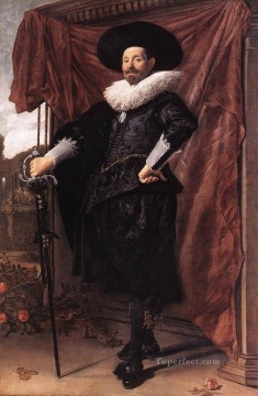 Frans Hals Painting - Willem Van Heythuyzen retrato del Siglo de Oro holandés Frans Hals